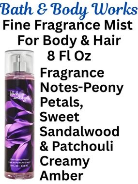 Bath & Body Works Black Amethyst - Brand New - Recently Discontinued Fragrance